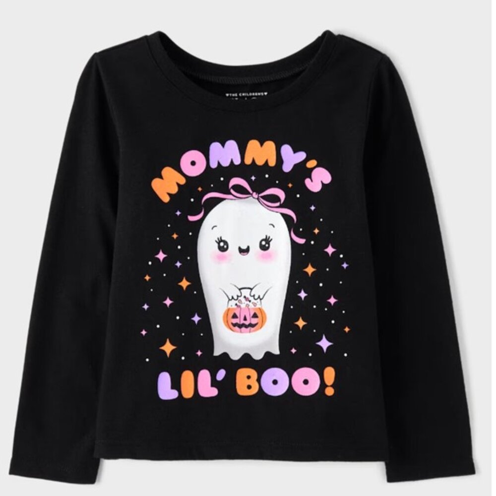 Mommy's Lil Boo Graphic Tee – Black‎ (Girls 4T) (BRAND-NEW & SUPER CUTE!)